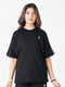 LEERA Black Oversized Cotton Tee
